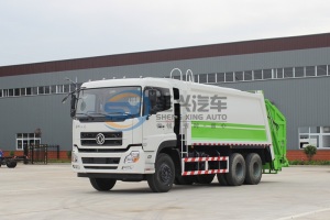 东风天龙后双桥18方压缩式垃圾车