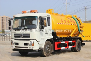 东风天锦纯吸污车