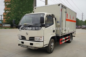 东风多利卡易燃气体厢式运输车（蓝牌）